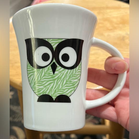 tara reed designs | Kitchen | Tara Reed Designs Green Owl Mug Retro ...